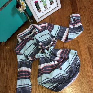 💕 colorful striped flannel 💕